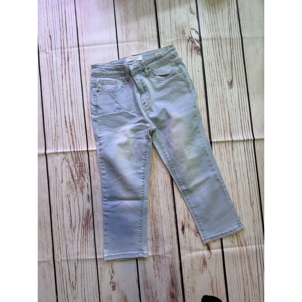Judy Blue Skinny Fit Capri Jeans Light Wash High Rise Crop Denim 3/26
